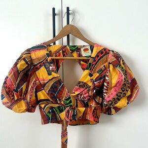 Farm Rio belted crop top